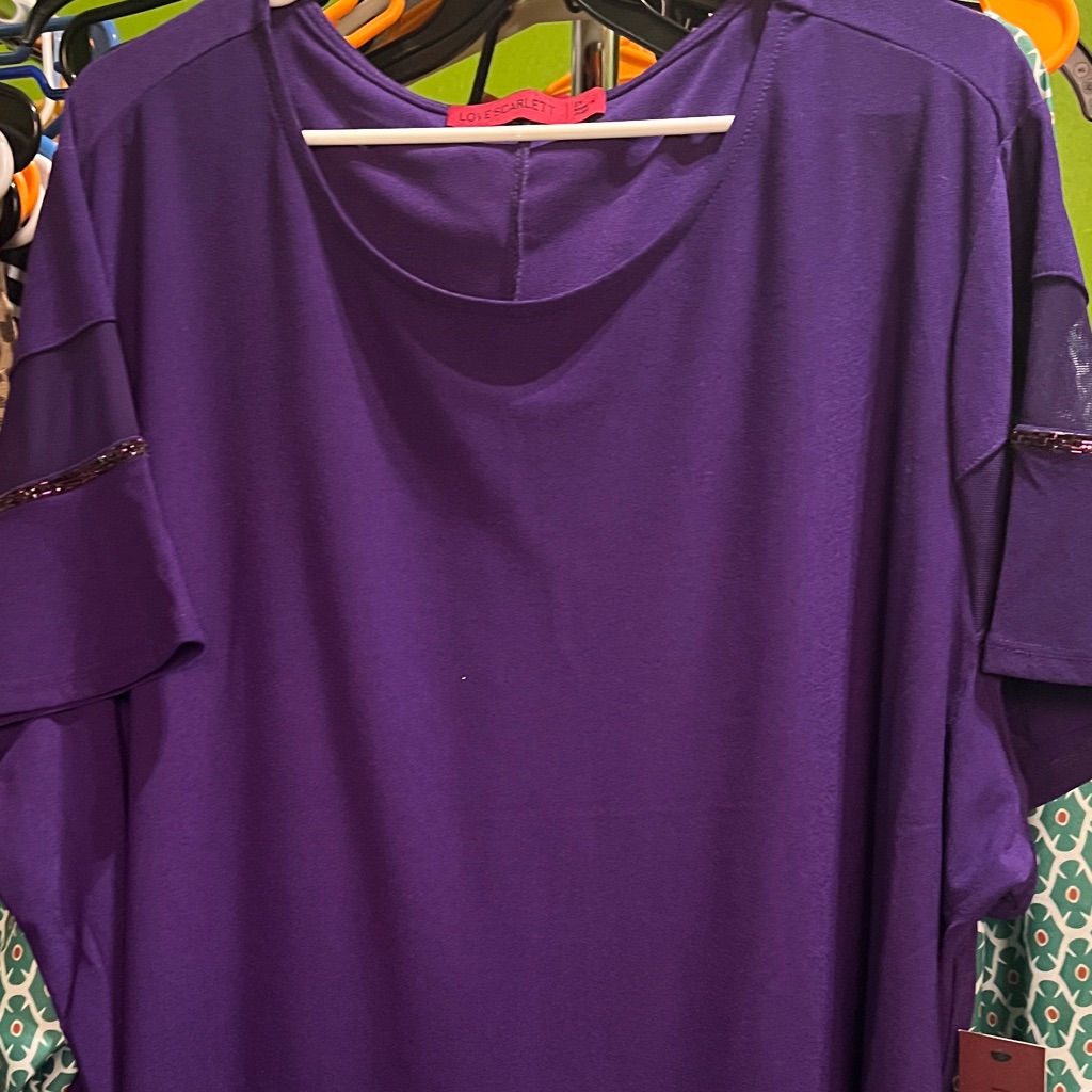3x Rolex Deep Purple Womens Blouse